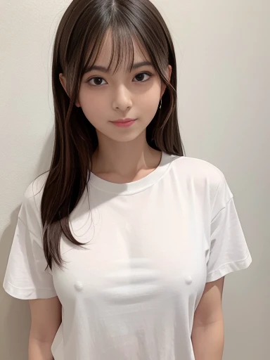 white t-shirt,nipples stand out