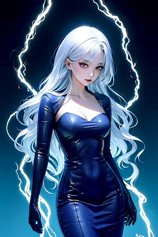 Masaki Kajishima,girl,Silver Hair,Indigo eyes,dress,spirit,Long Hair,mysterious