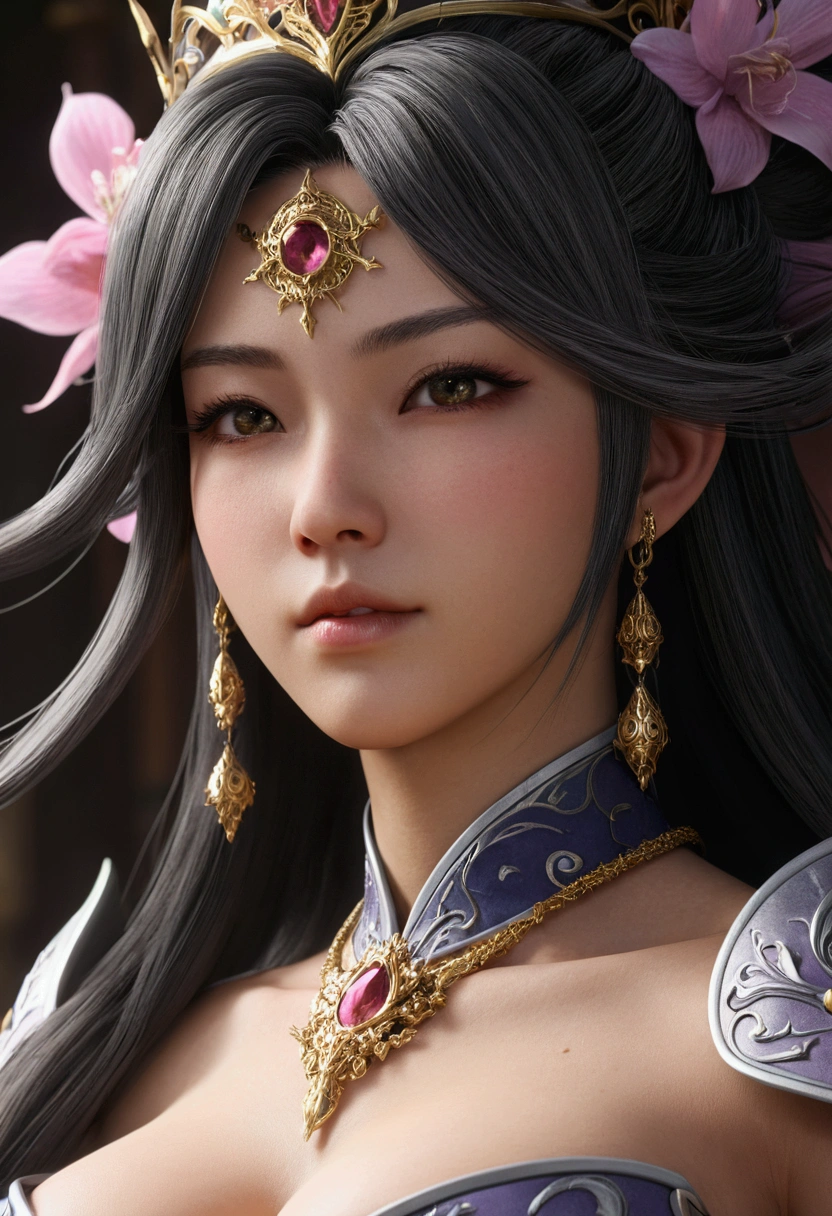a close up of a girl , detailed hair , big booobs , shadowbringers cinematic, 4 k detail fantasy, a beautiful fantasy empress, game cg, xianxia fantasy, xianxia hero, 2. 5 d cgi anime fantasy artwork, cinematic goddess close shot, ruan jia and artgerm, wow 4 k detail fantasy, hyper-detailed fantasy character, high definition, hyper- detailed,perfect, fantastic, detailed facial and body skin texture, detail vagina (pussy), detail eyes, detailed everything.