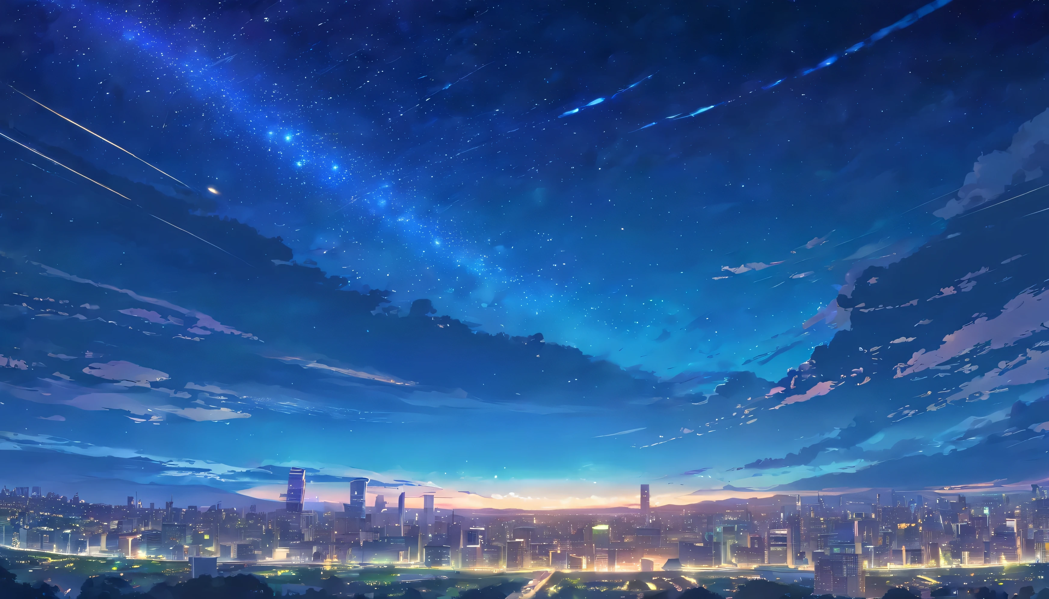 Night Sky, Beautiful panoramic view