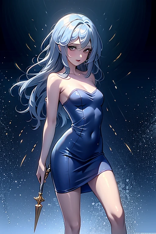 Reiji Matsumoto, Maetel, girl, Silver Hair, Indigo eyes,dress, spirit, Long Hair, mysterious, Small breasts