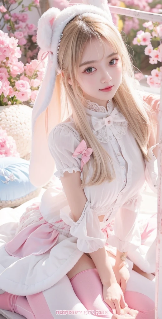 Cute rabbit style and beautiful girl high and cute girl