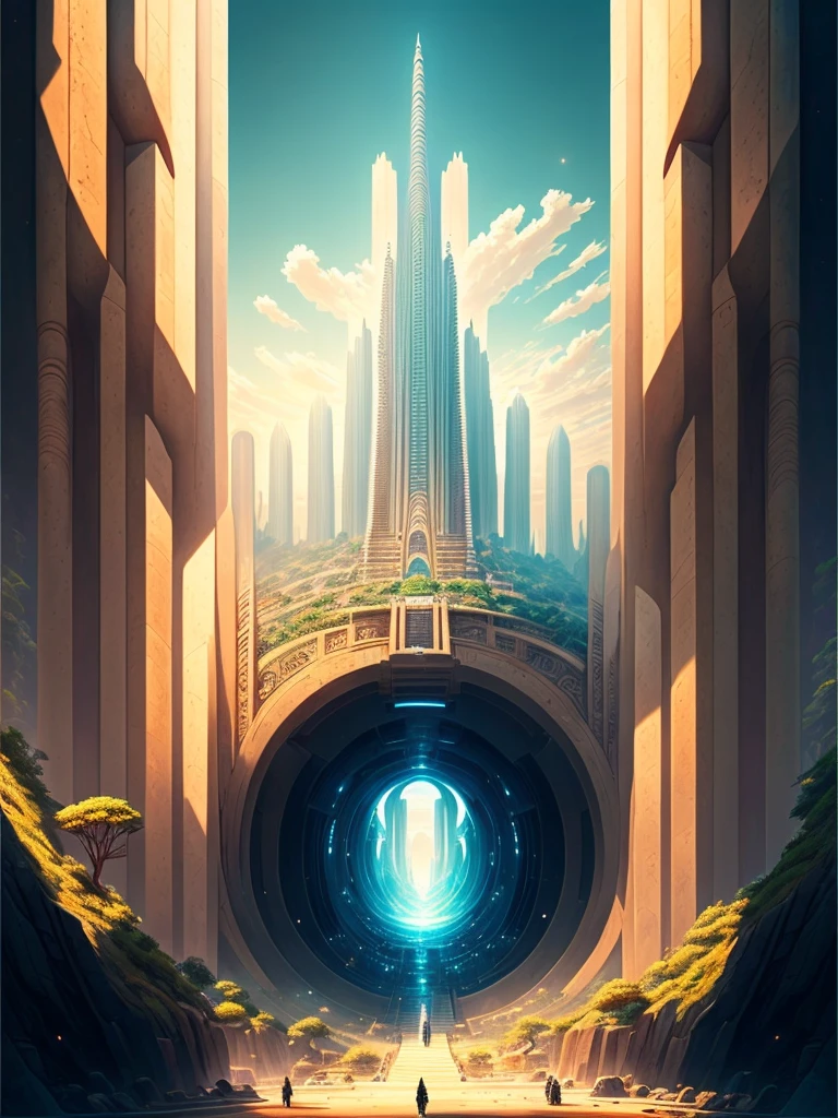 Best Quality，8k，Huge underground city，Underground Labyrinth，Anime Art，mysterious，universe，Super huge structure，Super huge torii，Multidimensional，A world beyond imagination，High Dimension，Fantasy，future，Different space，Nature，romantic，universe，A world beyond imagination，Dream world，New World，Huge river，masterpiece，最高masterpiece，perfection，