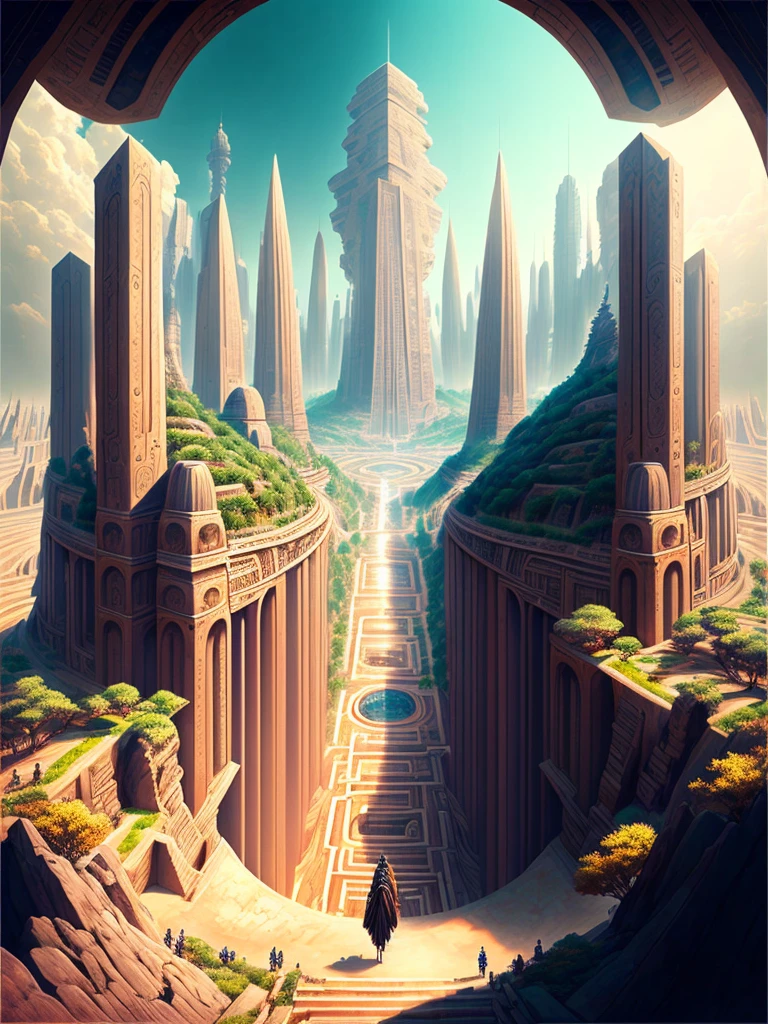 Best Quality，8k，Huge underground city，Underground Labyrinth，Anime Art，mysterious，universe，Super huge structure，Super huge torii，Multidimensional，A world beyond imagination，High Dimension，Fantasy，future，Different space，Nature，romantic，universe，A world beyond imagination，Dream world，New World，Huge river，masterpiece，最高masterpiece，perfection，