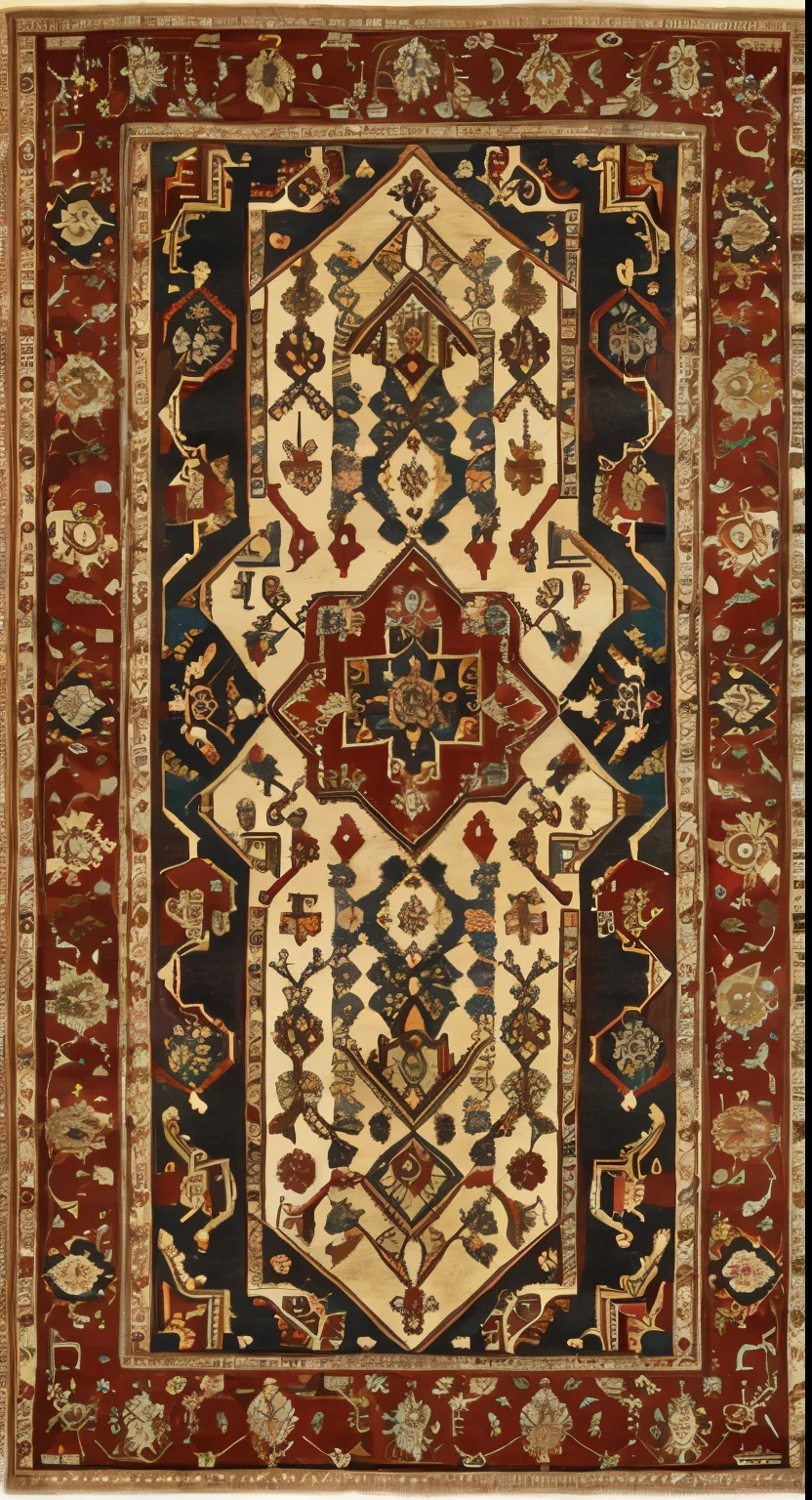 Persia,(red),highly detailed,carpet