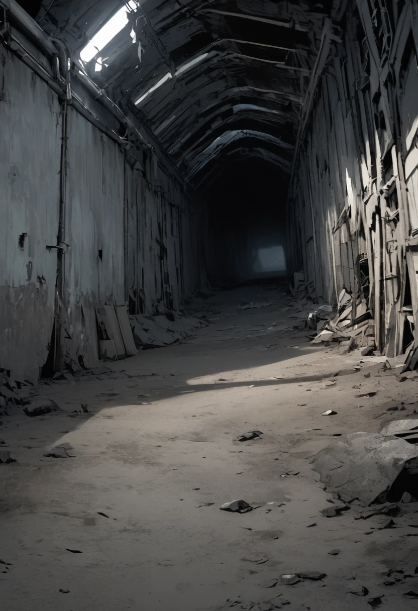 Apocalyptic scenario, without people.