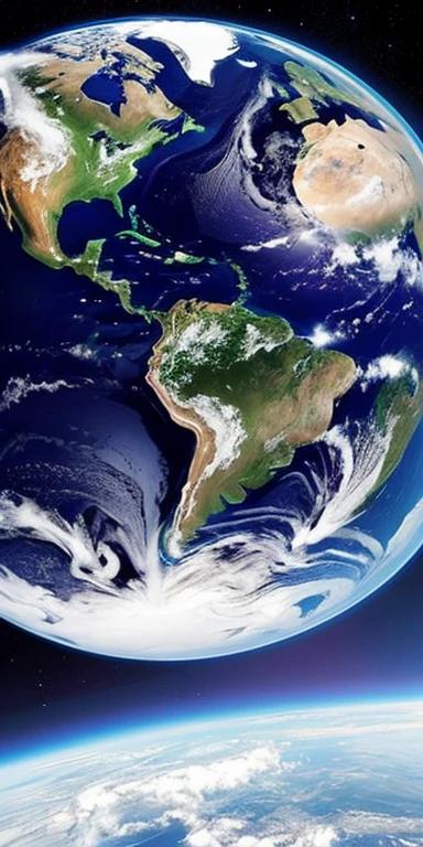 globe of earth in space