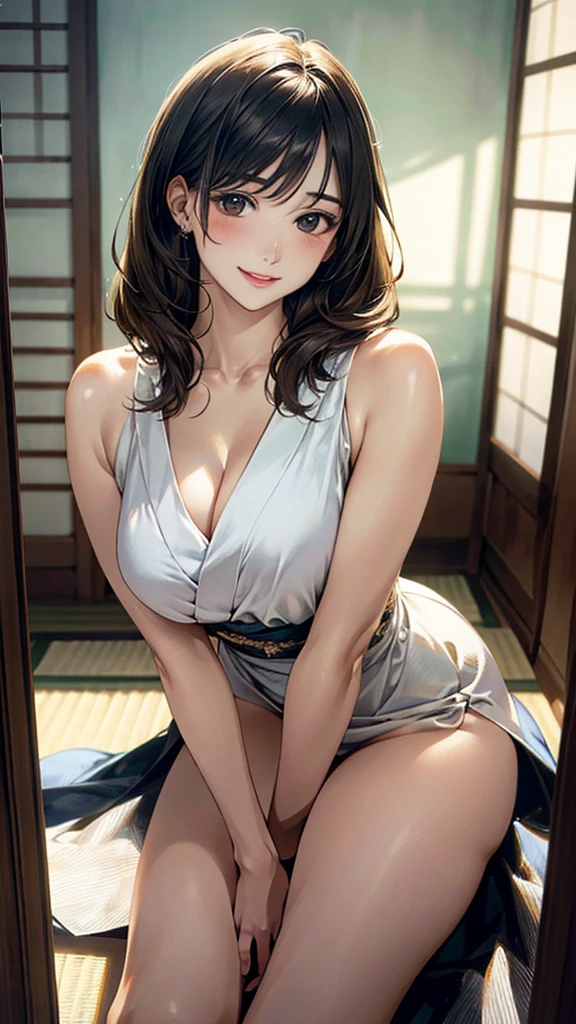 (masterpiece:1.3, Highest quality, Ultra-high resolution, Very detailed), (Realistic, photoRealistic:1.4), Beautiful illustrations, Perfect lighting, Natural light, colorful, Written boundary depth, NFSW,
View your viewers, 1 Girl, Japanese, Perfect Face, Cute and symmetrical face, Shiny skin, (Large Breasts, seductive Thighs, Big Ass), Thighs, sum,
Beautiful Hair, Beautiful Face, Beautiful attention to detail, Beautiful clavicle, Beautiful body, Beautiful breasts, 美しいThighs, Beautiful feet, Beautiful fingers,
(Beautiful views),(Captivating smile),(Lewd costume)