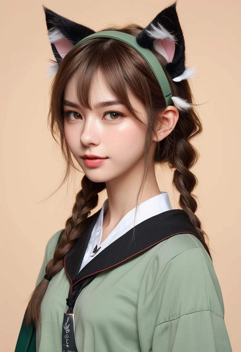 Girl, Cat ear,20th Generation,Sage,scholar,Realistic Women,cute