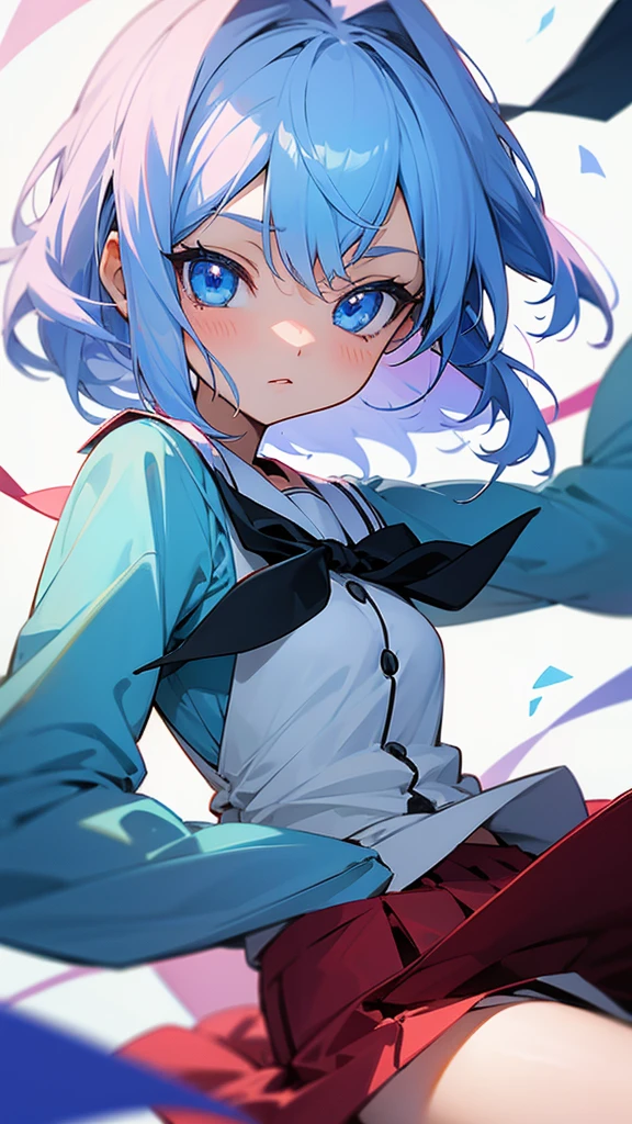 Generate anime girl schoolBlue eyes, Best Quality,