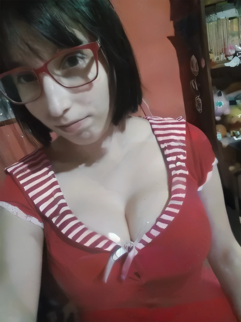 (best quality, masterpiece, highres), Accentuate your breasts, Accentuate your cleavage, big breasts, big and round ass, wide hips