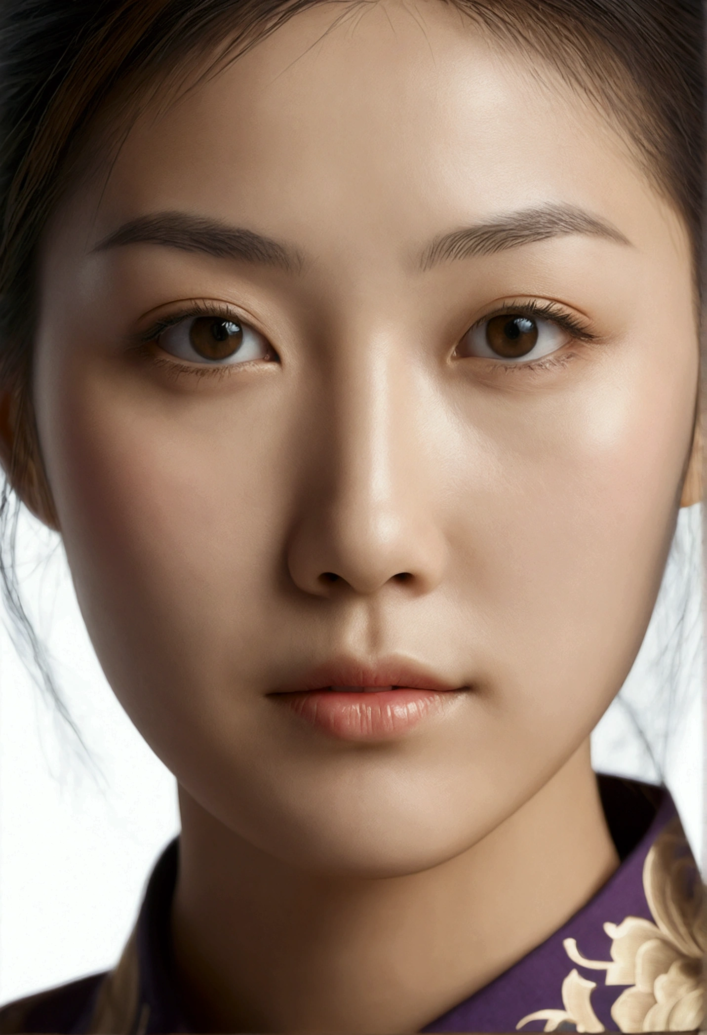 Best Quality, facial focus, luz outfit, ultra high resolution, (photorealistic:1.4), raw photo,
1 Japanese girl, Alone, Beautiful, (student, lights in the eyes), Detailed beautiful face, (small chest),(High resolution detail of human skin texture.),
(by the wide),
interior,
Damask shirt dress,
(portrait)