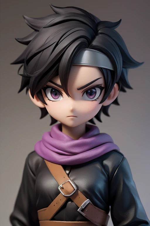 woman,Sharp,boyish,wife,whole body,Character portrait,Short Hair,Short Hair,Very Short Hair,slender,Slender,,Black Hair,Characters only１Peoples,dragon quest,Brave

