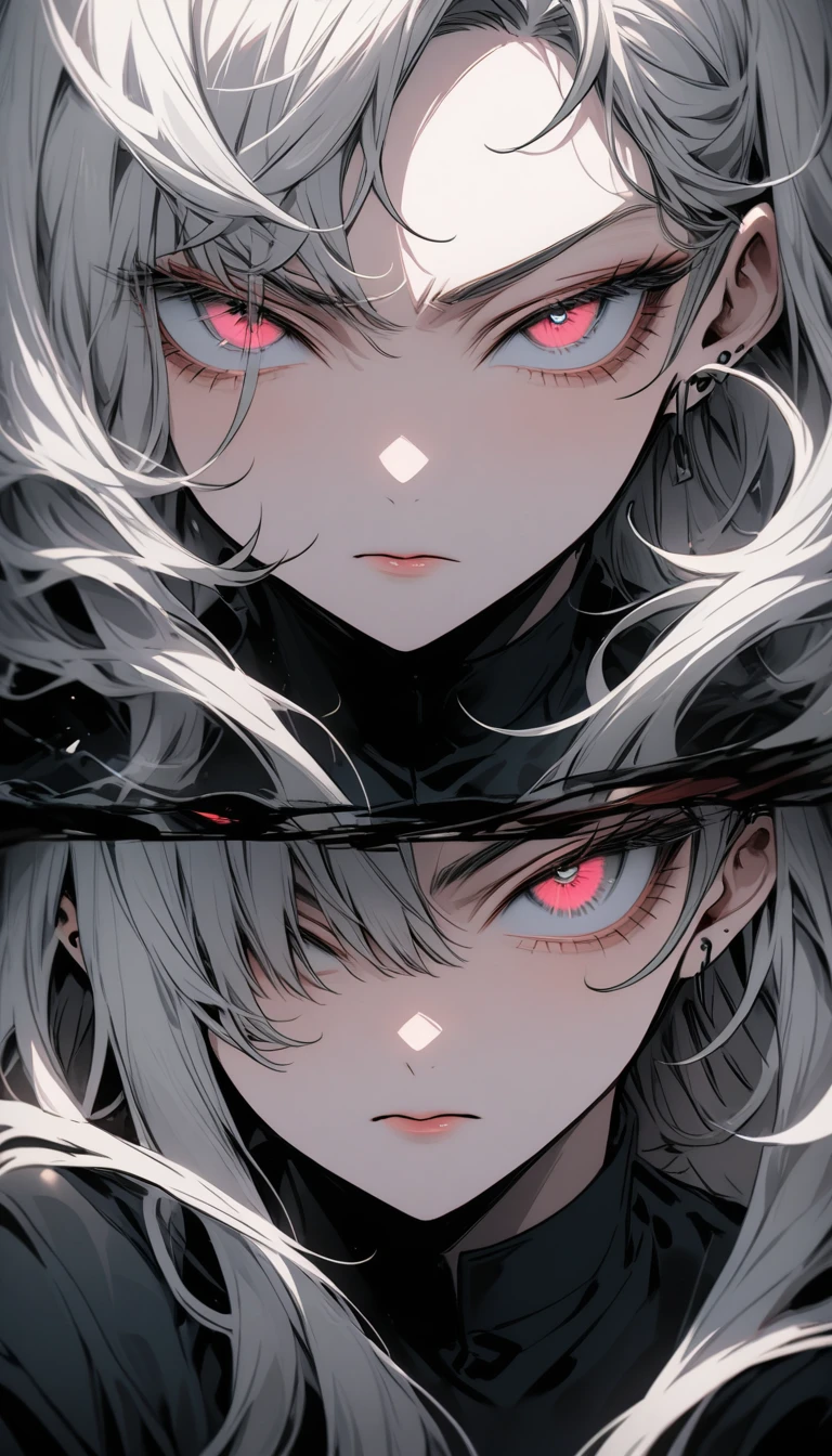 Close your left eye