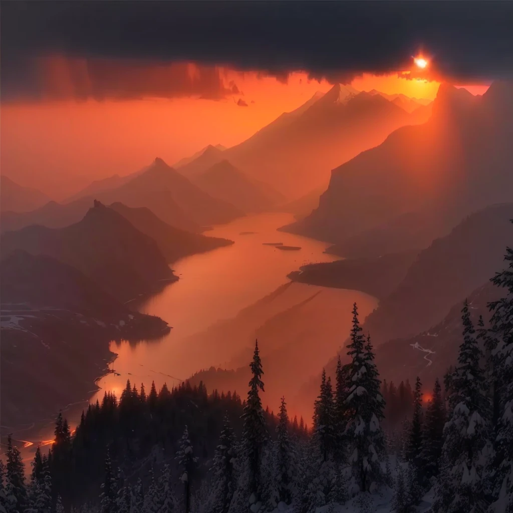 Alafud Lake and mountains view with sunset, Warm and beautiful scene, Mountain Sunrise, Stunning sunsets, sun rises between two mountains, beautiful sunrise lights, Beautiful and natural rim light, Breathtaking beautiful, Epic sunrise, Beautiful and spectacular sunset, Beautiful lighting scenery, Breathtaking, Cold sunset, Cold but beautiful, Beautiful natural light, Beautiful sunset, Mysterious environment