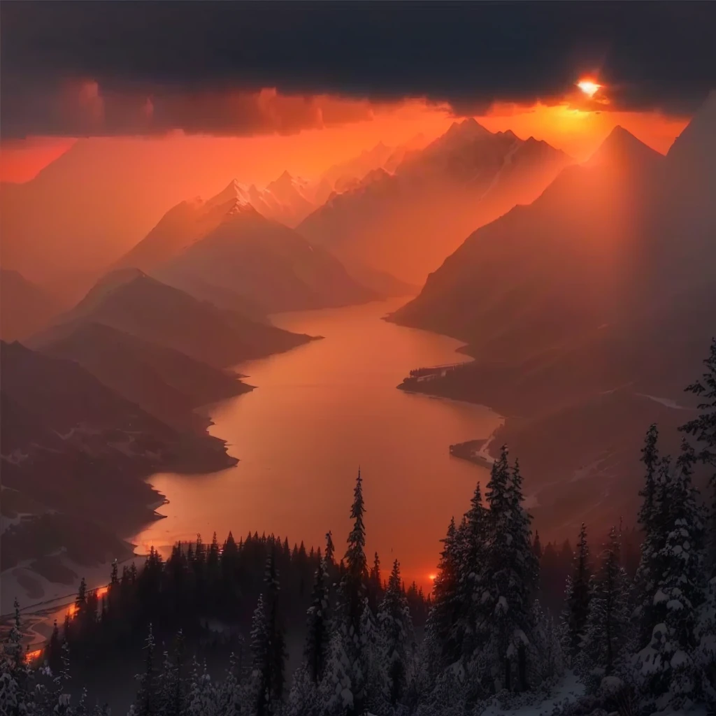 Alafud Lake and mountains view with sunset, Warm and beautiful scene, Mountain Sunrise, Stunning sunsets, sun rises between two mountains, beautiful sunrise lights, Beautiful and natural rim light, Breathtaking beautiful, Epic sunrise, Beautiful and spectacular sunset, Beautiful lighting scenery, Breathtaking, Cold sunset, Cold but beautiful, Beautiful natural light, Beautiful sunset, Mysterious environment