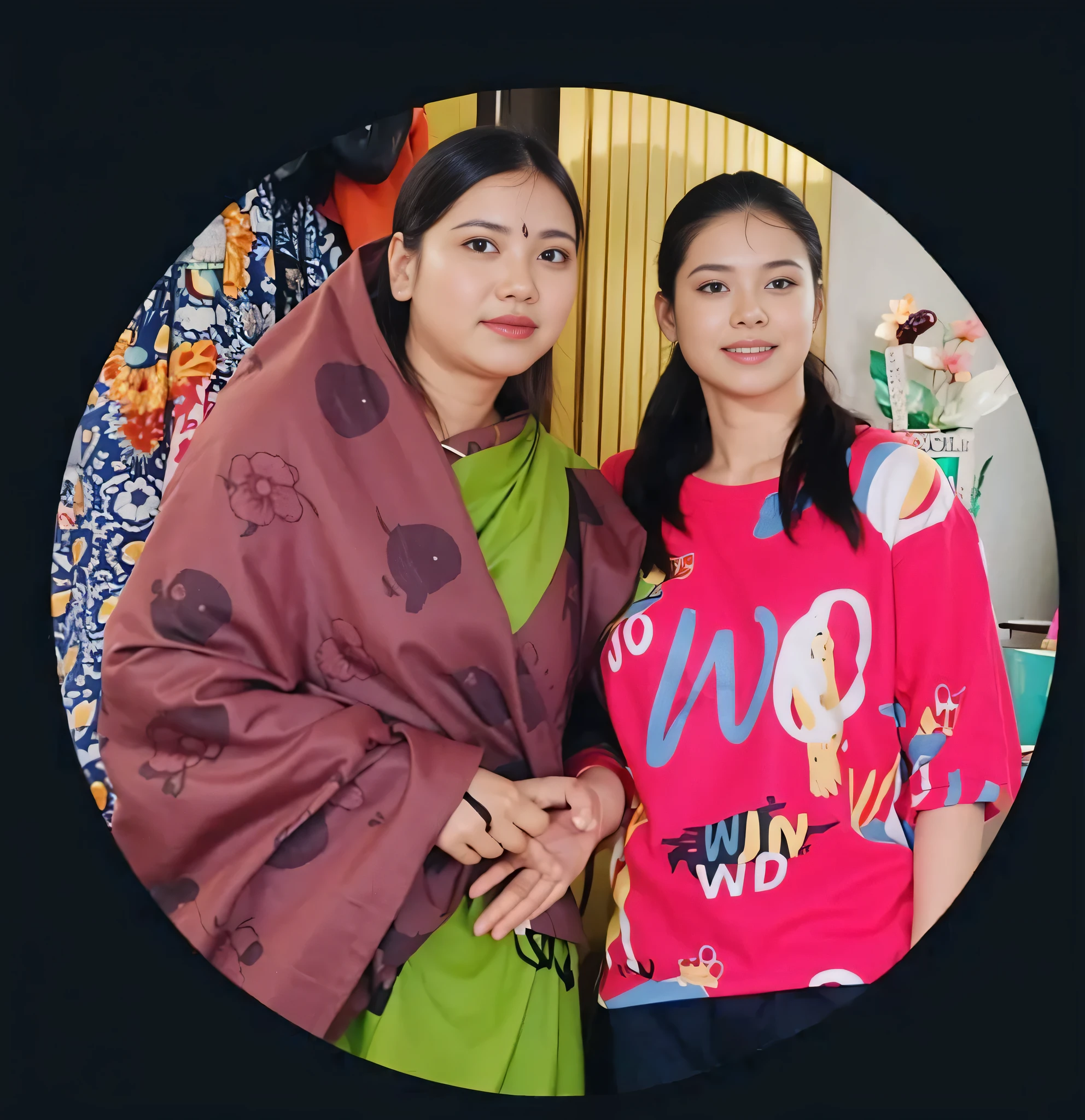 Kerala women pay with Japanese woman