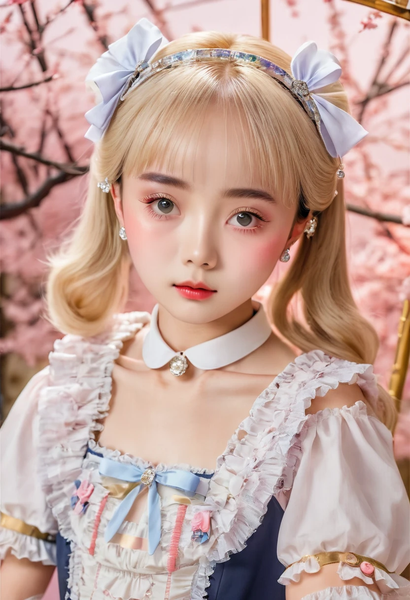 high quality, 最high quality, High resolution, masterpiece, 最高masterpiece, 8k, (10 years oldのドイツ人女児2人), Lolita, 10 years old, Diamond Fuji in the background, Blonde Hair, Cute Face, Big eyes, Long eyelashes, Light makeup, Full body photo, Professional photography, Well-formed face, A young face with disproportionately large breasts, Navy School Swimsuit, Accurate anatomy, View from the summit, low length, Baby Face, 10 years old女児体型, Only the bust is large, Old school swimsuit,