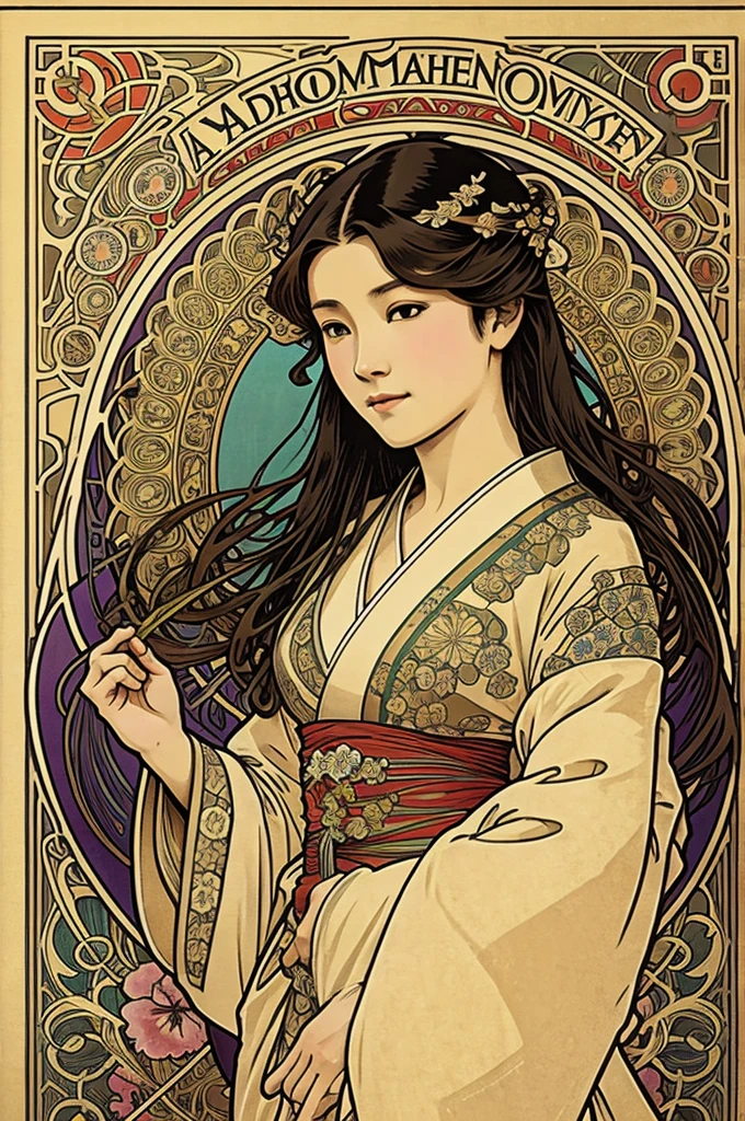 Alphonse mucha japanese style