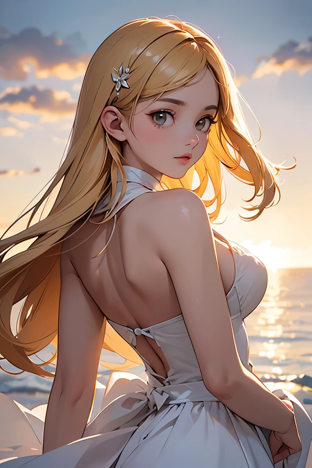 (masterpiece:1.2), Best Quality, (illustration:1.2), (ultra detailed), hyper details, (delicate detailed), (intricate details), (cinematic light, Best Quality Backlights), Delete line, soloist, perfect body, (1 girl), the Citrine gem represented as a girl, (make up), high contrast, (better lighting, an extremely created and beautiful), (cinematic light), showy,