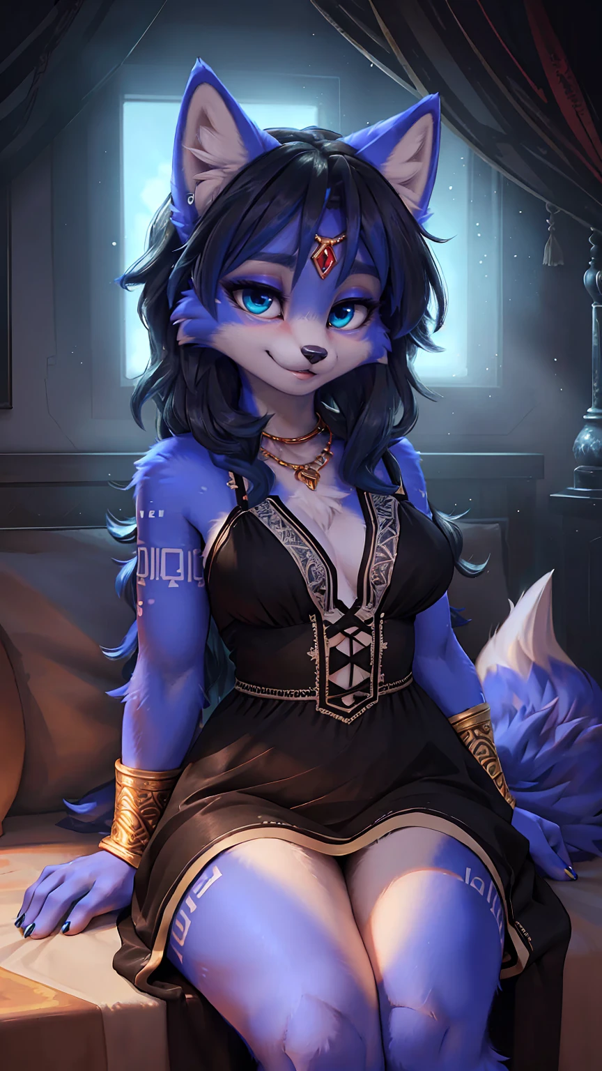 A beautiful and detailed (sweet picture) wa ((krystal)), Star Fox Krystal, sslim, lovable, green eyes, medium , (((Long blue hair 1.3))),  ((black hair tips)), Decollete, grin, look up,, anthro, furry, Uploaded E621, detailed fluffy fur, (wa Fluff-Kevlar, Bayard Wu, personalize me, Pino Daeni), detailed face, (fluffy), 1 girl, alone,  Tribal clothing, sweet girl, alone, uploaded to e621, Solo-Anthropologe, ((portrait)), ((Wear a dress made of faded lace)), (Ripped lace underwear), (detailed Bonifasco lighting), (detailed fur), (detailed skin), (cinematic lighting), ((detailed background, grabyard, grab, in the night time)), (Half body shadow), [Ambient light on the belly], [explicit content], [keen focus], (Shaded), ((​masterpiece), blue eyes, (Long hair, tousled hair), average breasts (fluffys Fell), fluffy Strumpfhosen, fluffy Brust, furrye siekunst, Anthropology Art, Order for high resolution, furry art, pov furrye Kunst, Sakimichan is beautiful, ​masterpiece, best quality, Detailed image, bright colors, detailed face, perfect lightning, perfect shadows, perfect eyes, Focus on girls, flawless face, gorgeous body, Hourglass figure, shiny body, fluffy, fluffy girl, Body fur,  Playful look, Half Closed Eyes, 1 girl, Full body, detailed fur, balanced color scheme, ((Long curly mane, )), furry, anthro, (attractive body), Viewers look at, Seductive glance, Seductive posing, perfect legs, ((Grusel, Horror film)), zombie, spirit, naked

