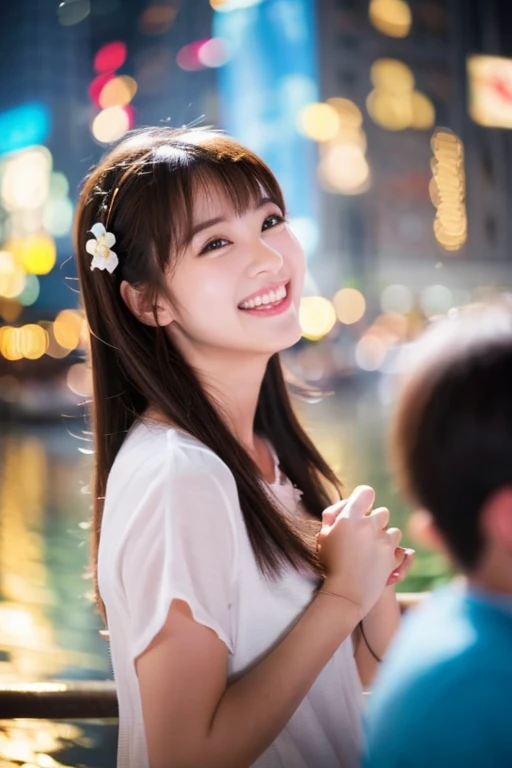 Highest quality、Happy expression、The moment my wish came true、smile、Happy times、Background blur