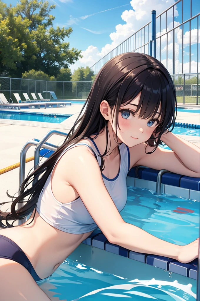School pool side