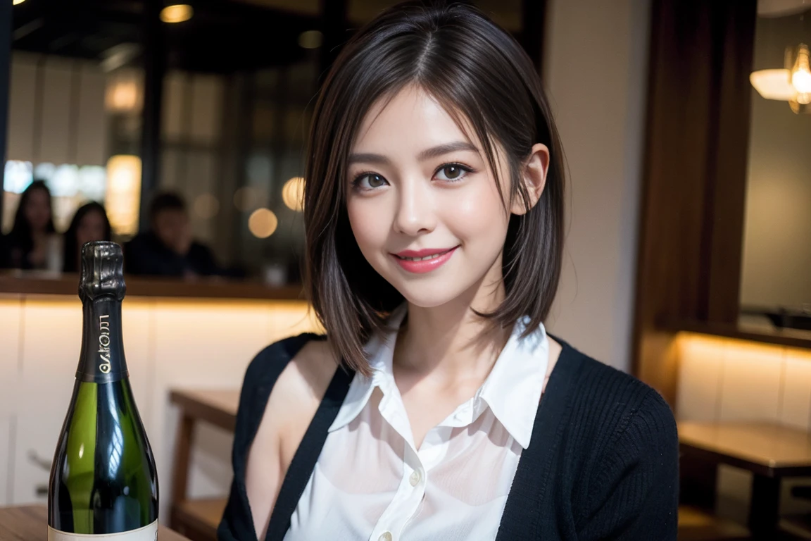 ((Highest quality、8k、masterpiece:1.3))、slimカップル、modelカップル、(Realistic, Intricate details:1.2), full-course dinner、wine 、Amazing view of the sunset sky and clouds、A bright smile、The wonderfulness of smile、Bright image、wineの美しさ, Beautiful Face, blue eyes, The light shines on your face, blush, short hair,Bright Face、 (Age 37), 39 years old, 赤wine 、Appetizers、Italian food、wine bottle、Champagne、スパークリングwine、Two beauties、Brown Hair、Shortcuts、Long sleeve shirt、dress、Beautiful woman 1, (slimな顔), (The body is slim), (Brown Hair), (Shortcuts), cheeks turn a little red,Attractive beauty、restaurant, In a prominent place (From the waist up) Nova Frog Style, actress, model, Upper Body, 白wine, slim, wineグラス, 中央に置かれたwineグラス, smile, (smile: 1.15), Beautiful fine grain, Depth f/2,saturation, High Contrast, Strong light and shadow,Moist Body:1.5、3D texture、Delicate eyes、Brown Hair、The hair is very shiny、