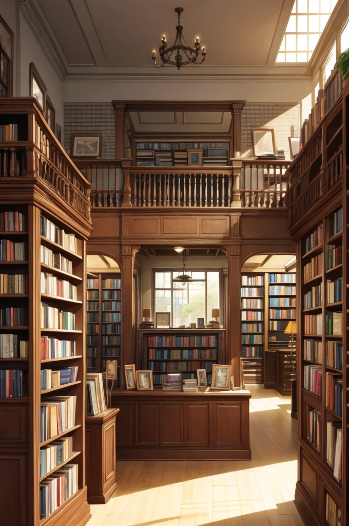 bookstore, living room