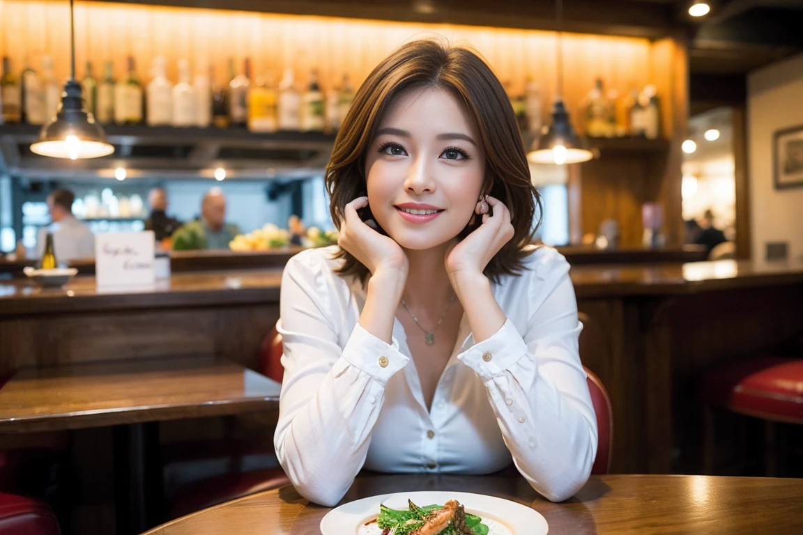 ((Highest quality、8k、masterpiece:1.3))、slimカップル、modelカップル、(Realistic, Intricate details:1.2), full-course dinner、Wine Party、Amazing view of the sunset sky and clouds、A bright smile、The wonderfulness of smile、Bright image、The beauty of wine, Beautiful Face, blue eyes, The light shines on your face, blush, short hair,Bright Face、 (Age 48), 45 years old, red wine 、Appetizers、Italian food、Wine bottle、Champagne、sparkling wine、Two beauties、Brown Hair、Shortcuts、Long sleeve shirt、dress、Beautiful woman 1, (slimな顔), (The body is slim), (Brown Hair), (Shortcuts), cheeks turn a little red,Attractive beauty、restaurant, In a prominent place (From the waist up) Nova Frog Style, actress, model, Upper Body, White wine, slim, wine glass, 中央に置かれたwine glass, smile, (smile: 1.15), Beautiful fine grain, Depth f/2,saturation, High Contrast, Strong light and shadow,Moist Body:1.5、3D texture、Delicate eyes、Brown Hair、The hair is very shiny、