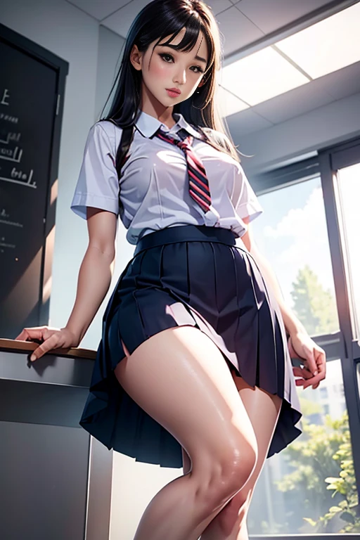 , skirt,school,, high quality,4k,