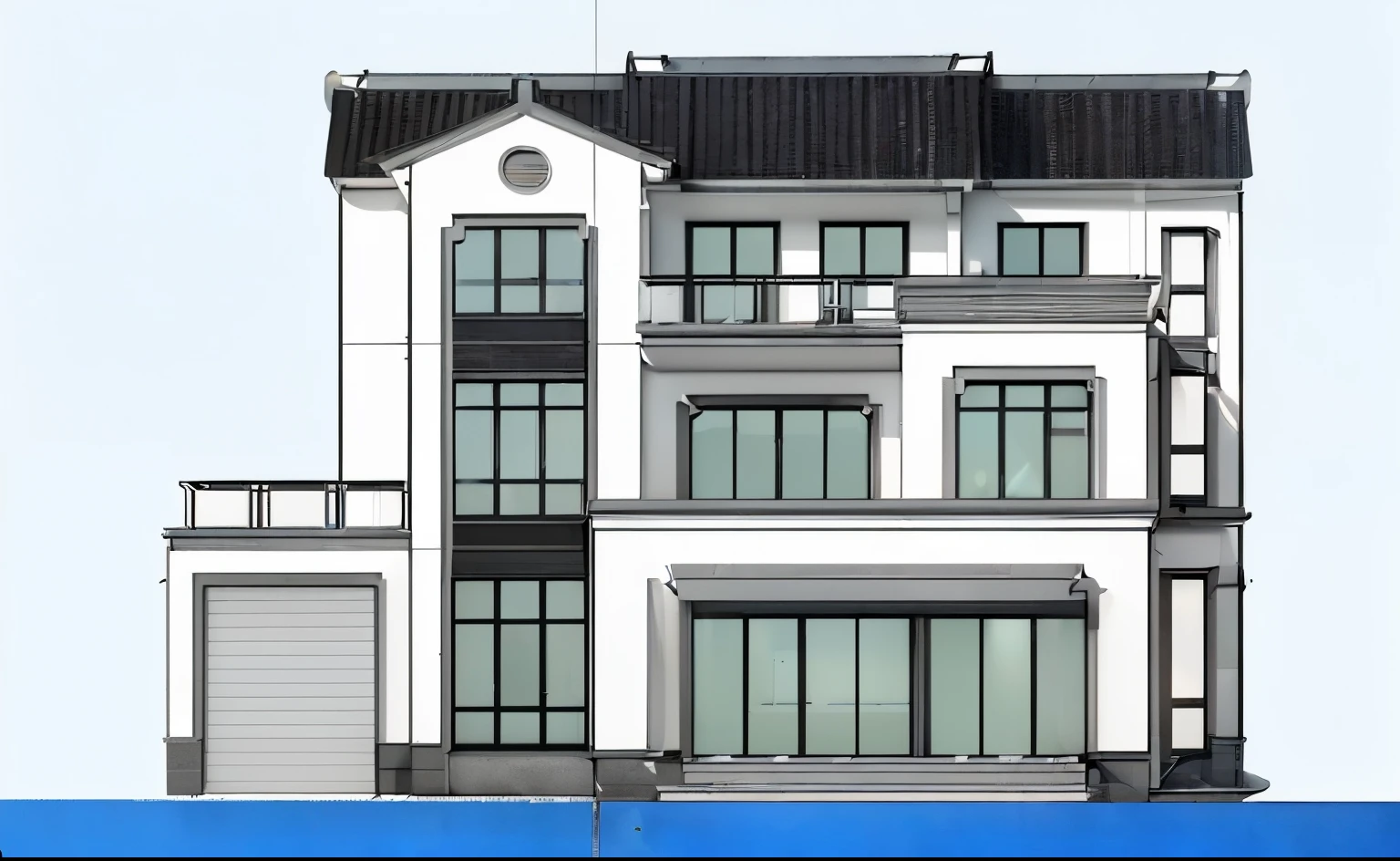 mordern house, (Townhouse in city ,close houses and trees), daylight ( best quality) ((high solution)) ,(( photo realistic)) ,warm light, (sharp focont view of townhouse in style of modern,small house, Narrow area,VietNam,facade, curved arch,beautiful facade,curved windown,narrow and long ,two-storey,mutual colours, soft lighting, warm atmosphere,high Resolution, hyper detailed,4k ,vray render, octane render, hyper realistic, photography expert ,exterior design , professional photography, exterior photography,wide-angle shot , ultra detail , high Resolution , full frame, full body