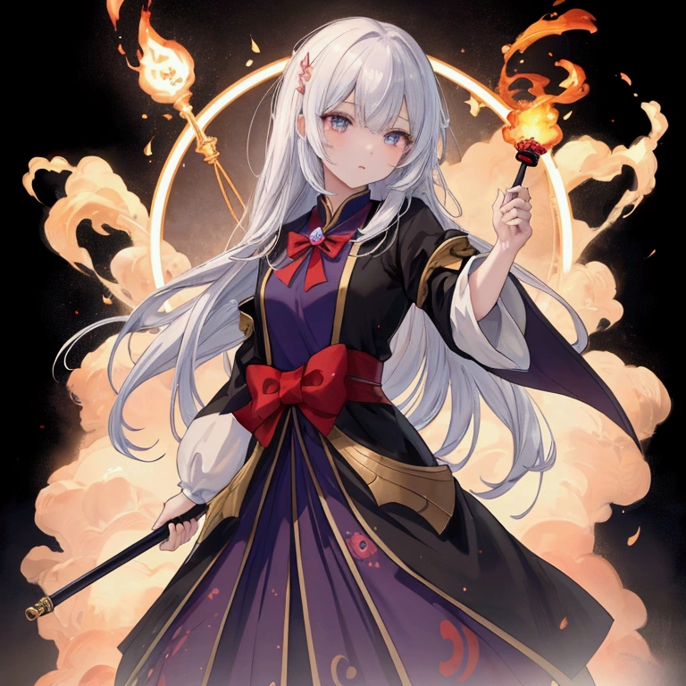 ((Highest quality,8k,Absurd Resolution,16K, masterpiece: 1.3)),Skeleton Wizard,Skeleton Mage,死のRuler,A wizard in the form of a skeleton.,Demon King,TempleのRuler,Temple,A figure that harbors a purple flame,Color,体内に宿る紫色の炎の力をPerformanceする,背景にはDark worldが描かれている,Dark worldの荒々しさをsymbol,A weapon that controls the power of fire,He has a flaming stick in his hand.,Demonstrates the ability to control fire,厳かなPerformanceとposture,Performanceは厳かで力強く堂々posture,Dark worldを支配する存在感,Dark world,Ruler,Dark worldの支配力をsymbolするキャラクター,Skeleton Wizardと炎の調和,How the world sees it,Skeletal Appearance,atmosphere,霧が漂う様子をPerformanceする,力のsymbol,detailed,Roleplaying,極限までdetailedに,Glow effect,Hyperrealistic,映画みたいなOne Scene,High resolution,極限までdetailedに,detailed背景,Individuality,symbol,perfection, very detailed,骸骨と魔法使いのIndividualityな組み合わせ,characteristic,characteristicな姿,色と絵はDark worldのテーマ,Dark worldのイメージを強調する要素,stop temporarily,Performance,非常にdetailed質感, detailed,attractive,Individualityなデザイン,Professional Configuration,One Scene,Ultra Wide Angle,Description of the whole body,Original elements,Dynamic Angle,Dynamic Lighting,Professional Color Grading,8K Ultra HD, HDR,Unique Design,One and only,A magnificent composition,One Scene,Anime Style,Studio Lighting,Ultra Wide Angle,Original elements,detailedな質感,Full body description,Dynamic Angles,Iconic,Dynamic Lighting,Professional Color Grading,original,Extreme detail,Glow effect