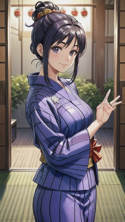 ((masterpiece)),((Ayako Katagiri)),((Katagiri Ayako)),((Mischievous Smile)),Anatomically perfect fingers,(((yukata))),(((Festivals))),(((Festivals)))
