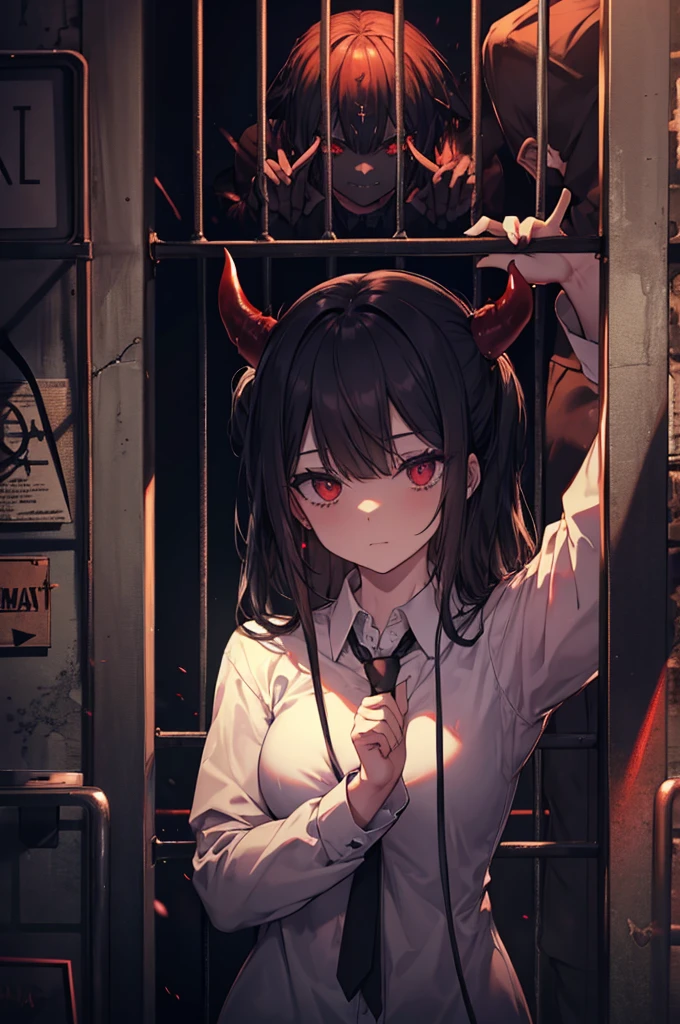 Rituals, devil, woman, dark, (((prison))), adult, satan