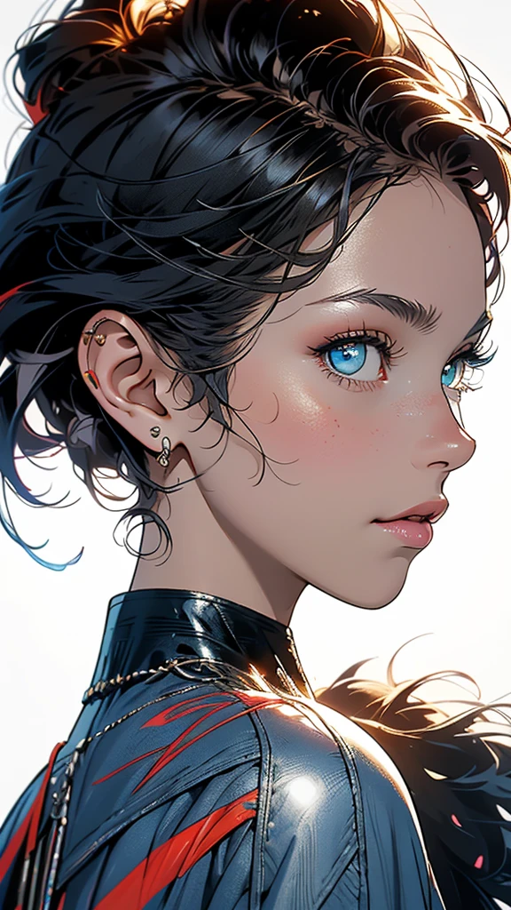 (((masterpiece, highest quality))),(((solo:1.2))),(((1girl:1.2))),32k wallpaper, very detailed,(((((portfolio))))),(((((Close-up))))),(((((bust up))))),((((more various angle)))),((((highlight)))),((((heterochromia)))),(((complete. detailed face))),((((Extremely talented)))),(Colorful color scheme),(((((Absolutely simple background))))),(((Texture for people : grunge))),marvel super hero's,retrowave,vaporwave,60s,70s,80s