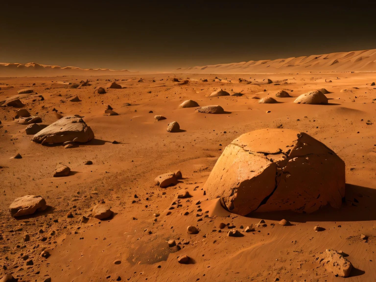 Surface of Mars, Large rock