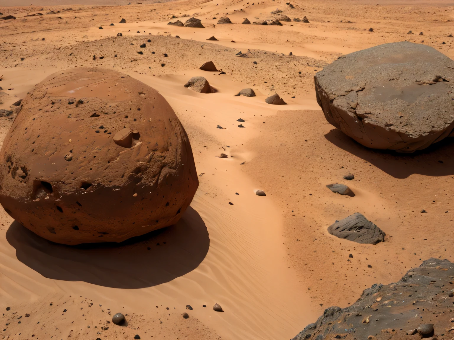 Surface of Mars, Large rock
