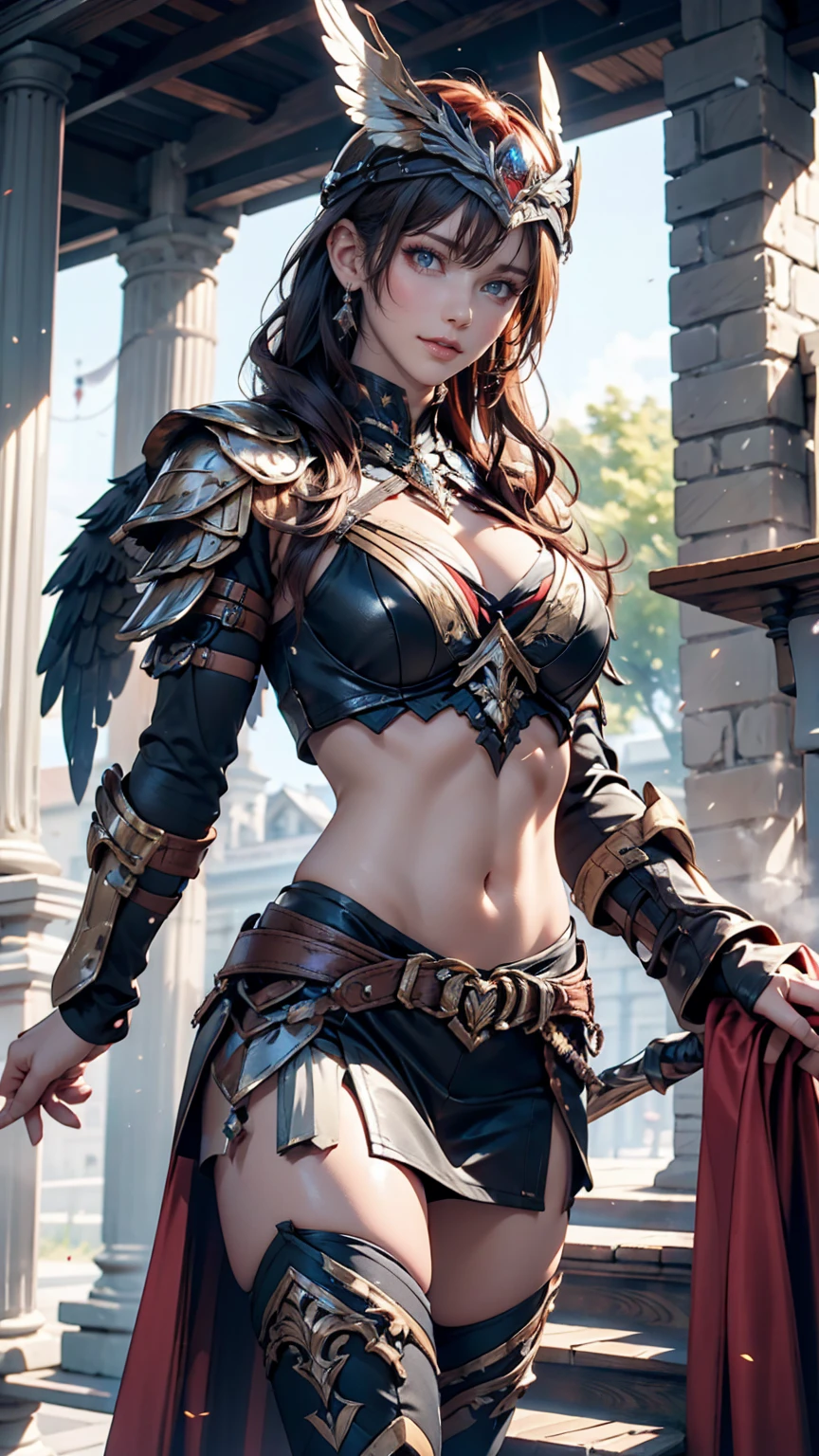 (translator:.95), High angle photo of a gorgeous young Valkyrie woman in Stefan Kostic style, Realistic skin texture,(Winged Helmet:1.1), (Valkyrie Armor:1.2), 1 / 2. Body Crop, 8 5mmartレンズ, 1 1. 2, Sharp focus, 8K high resolution, Very detailed, Complex, elegant, art:スタンリー・ラウとartジャーム
