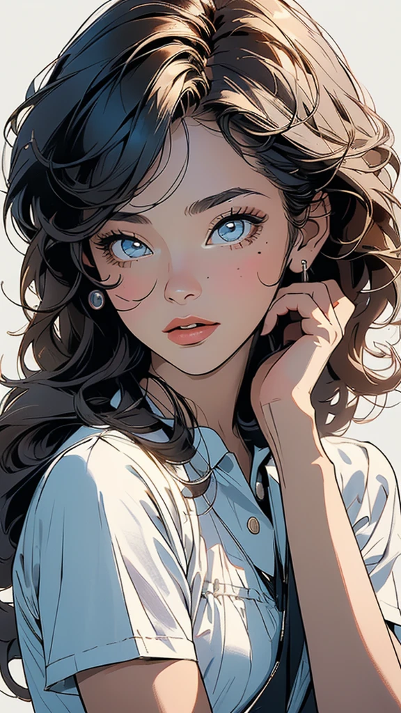 (((masterpiece, highest quality))),(((solo:1.2))),(((1girl:1.2))),32k wallpaper, very detailed,((((highlight)))),(((complete. detailed face))),(((((Absolutely simple background))))),60s,70s,80s,movie poster