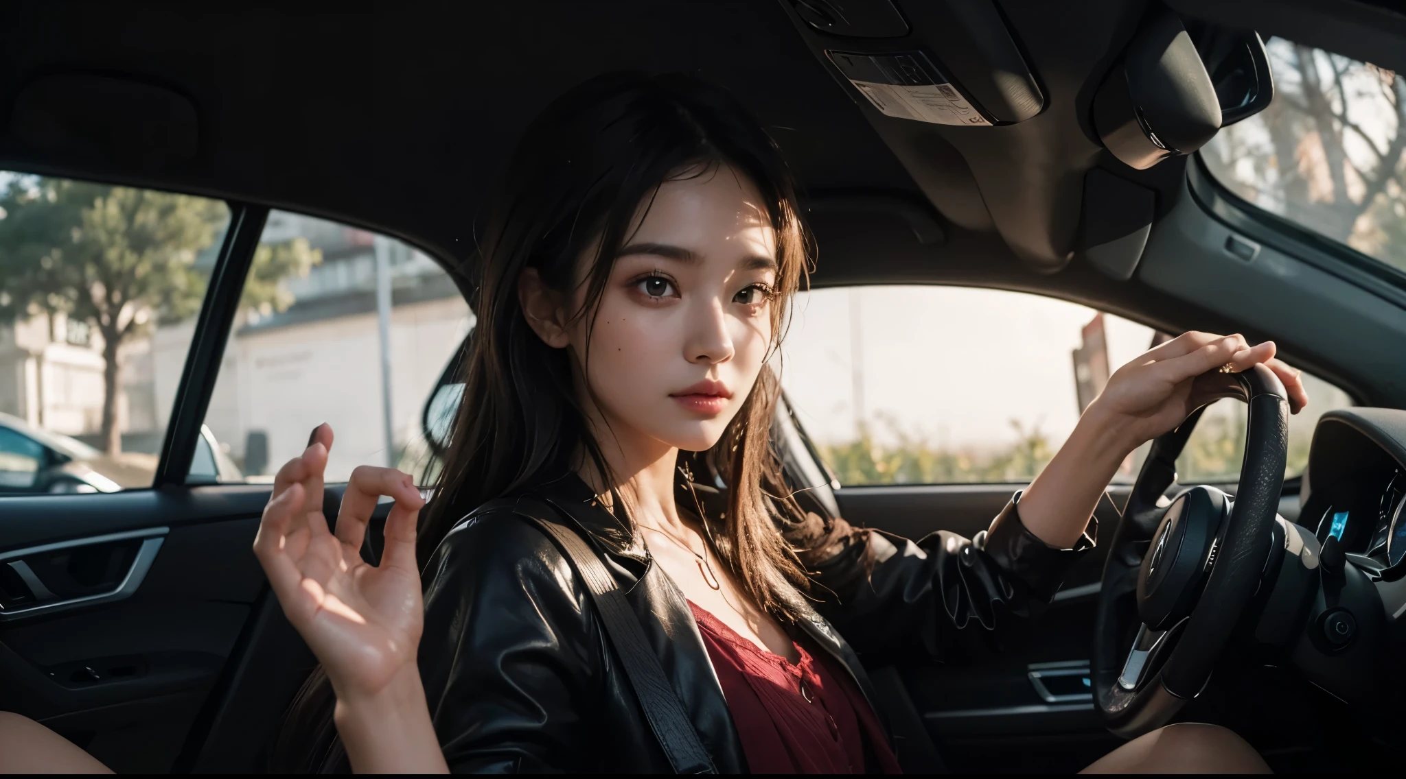 prettier face, moist glowing skin, correct eyes, correct fingers structure