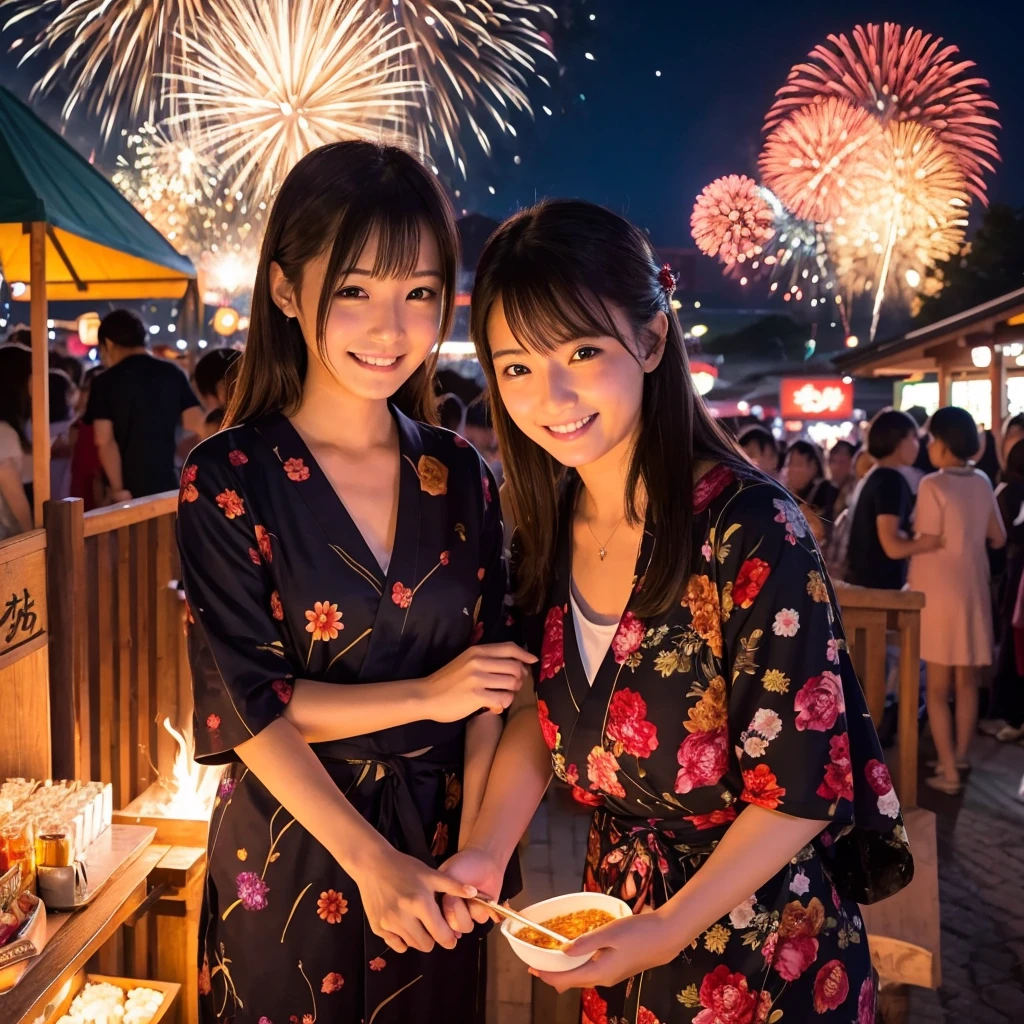 Fireworks display、Number one in Japan、Yakitori、fair、Festivals、Hold hands、Single Mother、girl