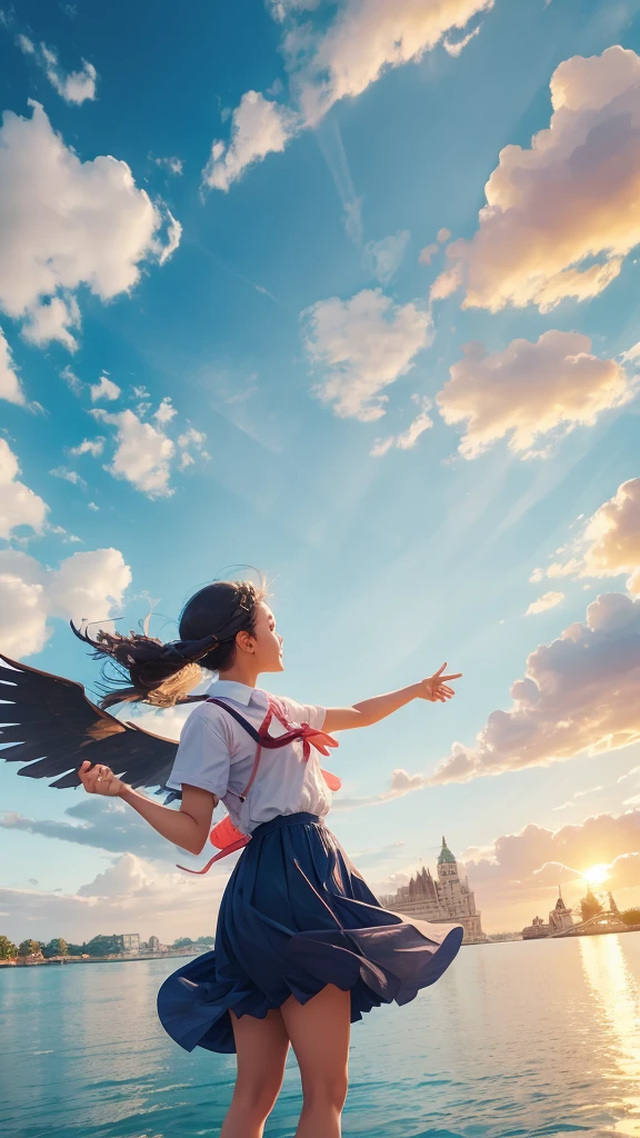 Study Abroad Early Realization、Travelling around the world、Spreading our wings around the world、The world is what you make it、growing up、Self-confidence、Improve communication skills,Good luck background image、wishes come true
