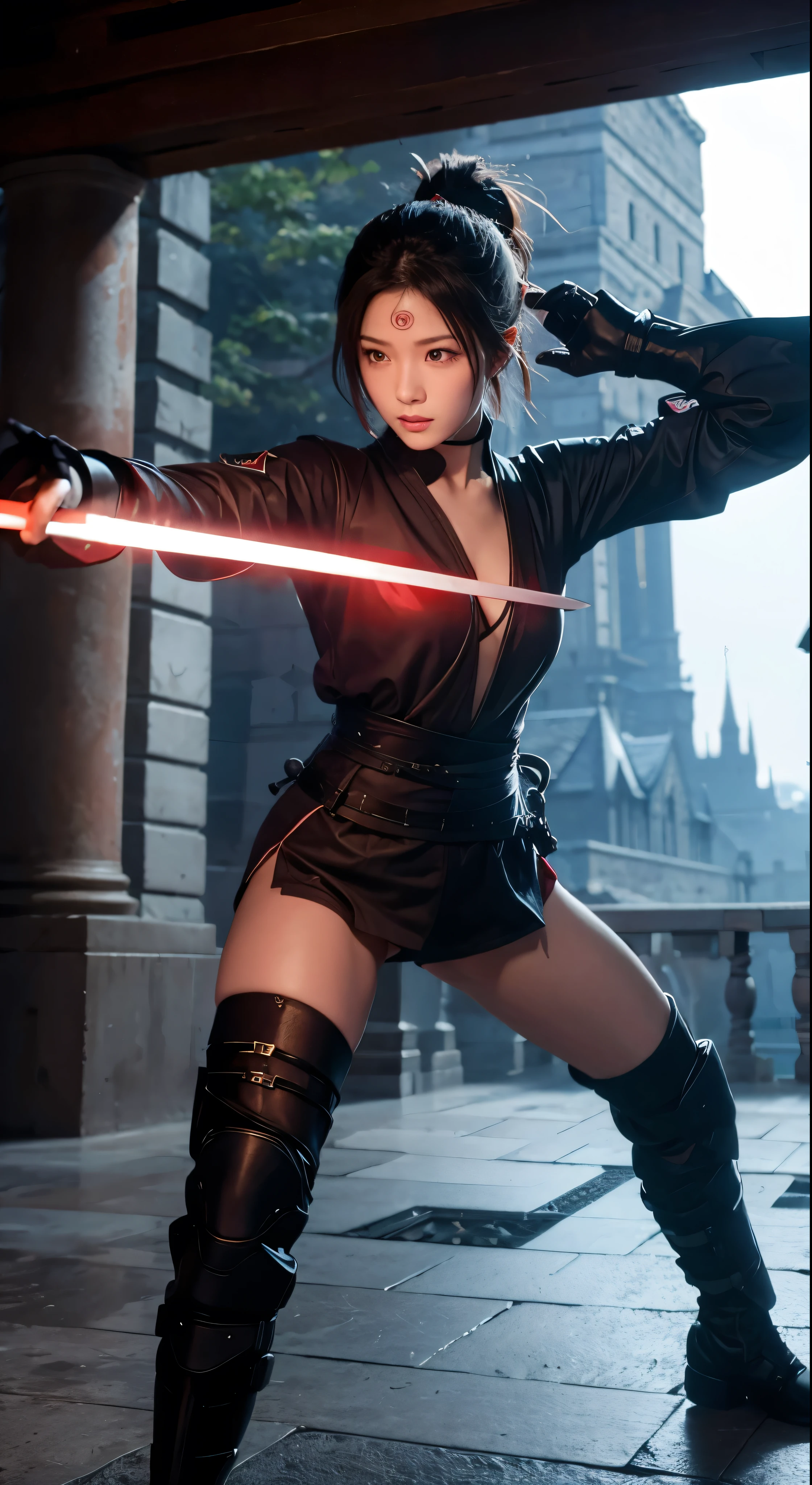 Epic water bending shot, in front, Award WinningPhotographs, Wuxia, A beautiful Chinese women，extreme close - upfocus on face, in the style of photorealistic eye, bokeh，in the style of hyperrealistic illustration, super ultra detail, movie screenshotUnreal Engine, Zbrush3D artVray，Glow Particular，Post Effect，Optical Flares --niji 5 --style expressive --s 400