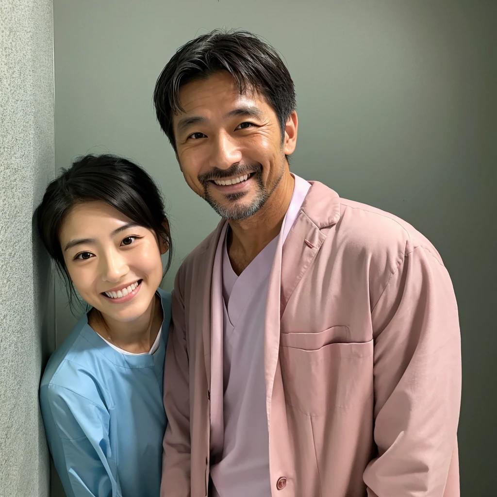 Dentist Teacher、Japanese man in his 40s、whole body