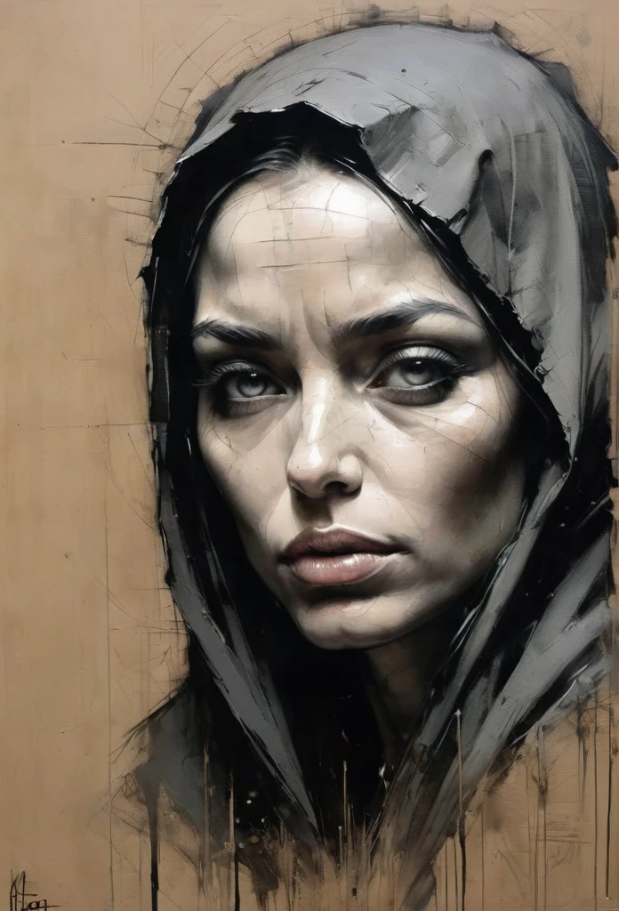 Nun, by Guy Denning, best quality, masterpiece, very aesthetic, perfect composition, intricate details, ultra-detailed