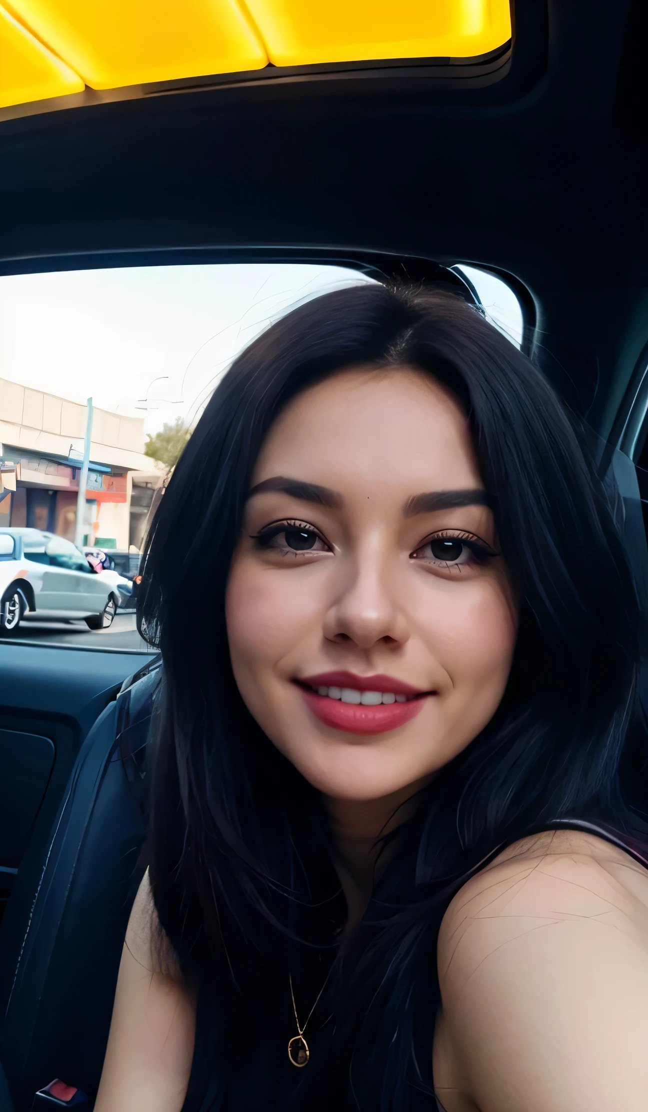 Indian cute girl ,smiling with friends,on road,day time,with friends ,realistic photo,in party,playing,black hair, hair bobbles, wince, longeyelashes, solid circle eyes, light smile, ear blush, fang, ccurate, Surrealism, drop shadow, anaglyph, stereogram, tachi-e, pov, atmospheric perspective, 8k, super detail, best quality 4k for profile with broad background