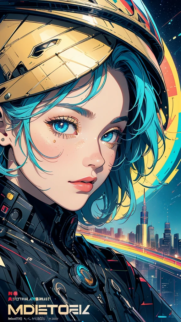 (((masterpiece, highest quality))),(((solo:1.2))),(((1girl:1.2))),32k wallpaper, very detailed, poster, vintage science fiction,(((((geometric cinematic movie poster))))), (bauhaus), shape,(((abstract))),(mid century modern),movie poster,(((((portfolio))))),(((((Close-up))))),(((((bust up))))),((((more various angle)))),(((highlight))),Vast landscape,((((heterochromia)))),(((complete. detailed face))),(((Extremely talented))),(((most complecated machine))),Colorful color scheme