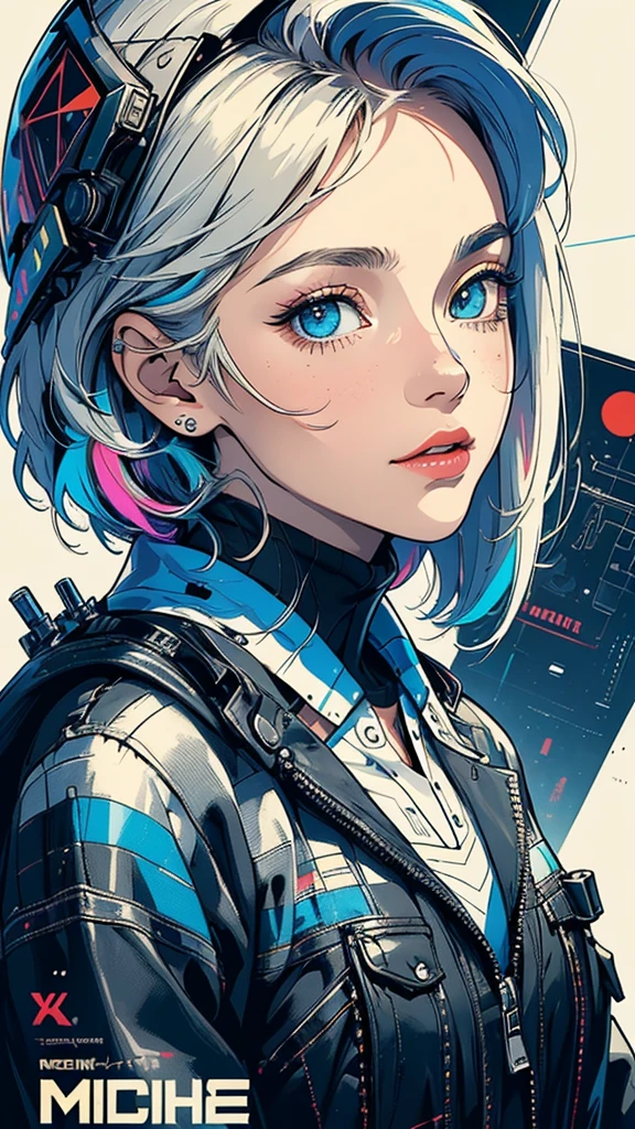 (((masterpiece, highest quality))),(((solo:1.2))),(((1girl:1.2))),32k wallpaper, very detailed, poster, vintage science fiction,(((((geometric cinematic movie poster))))), (bauhaus), shape,(((abstract))),(mid century modern),movie poster,(((((portfolio))))),(((((Close-up))))),(((((bust up))))),((((more various angle)))),(((highlight))),Vast landscape,((((heterochromia)))),(((complete. detailed face))),(((Extremely talented))),(((most complecated machine))),Colorful color scheme
