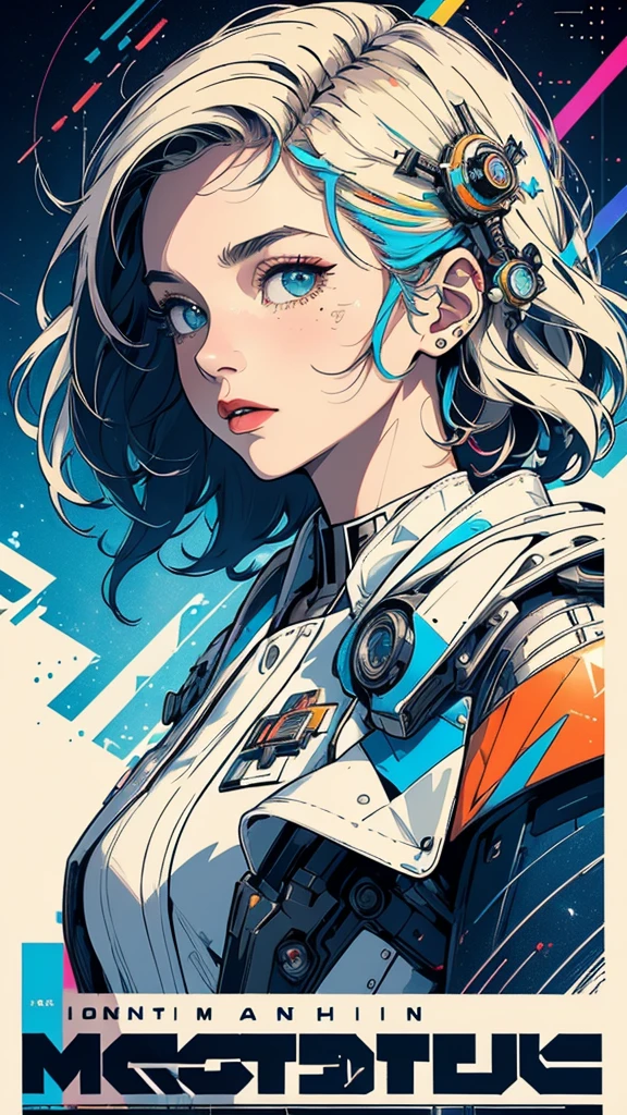 (((masterpiece, highest quality))),(((solo:1.2))),(((1girl:1.2))),32k wallpaper, very detailed, poster, vintage science fiction,(((((geometric cinematic movie poster))))), (bauhaus), shape,(((abstract))),(mid century modern),movie poster,(((((portfolio))))),(((((Close-up))))),(((((bust up))))),((((more various angle)))),(((highlight))),Vast landscape,((((heterochromia)))),(((complete. detailed face))),(((Extremely talented))),(((most complecated machine))),Colorful color scheme